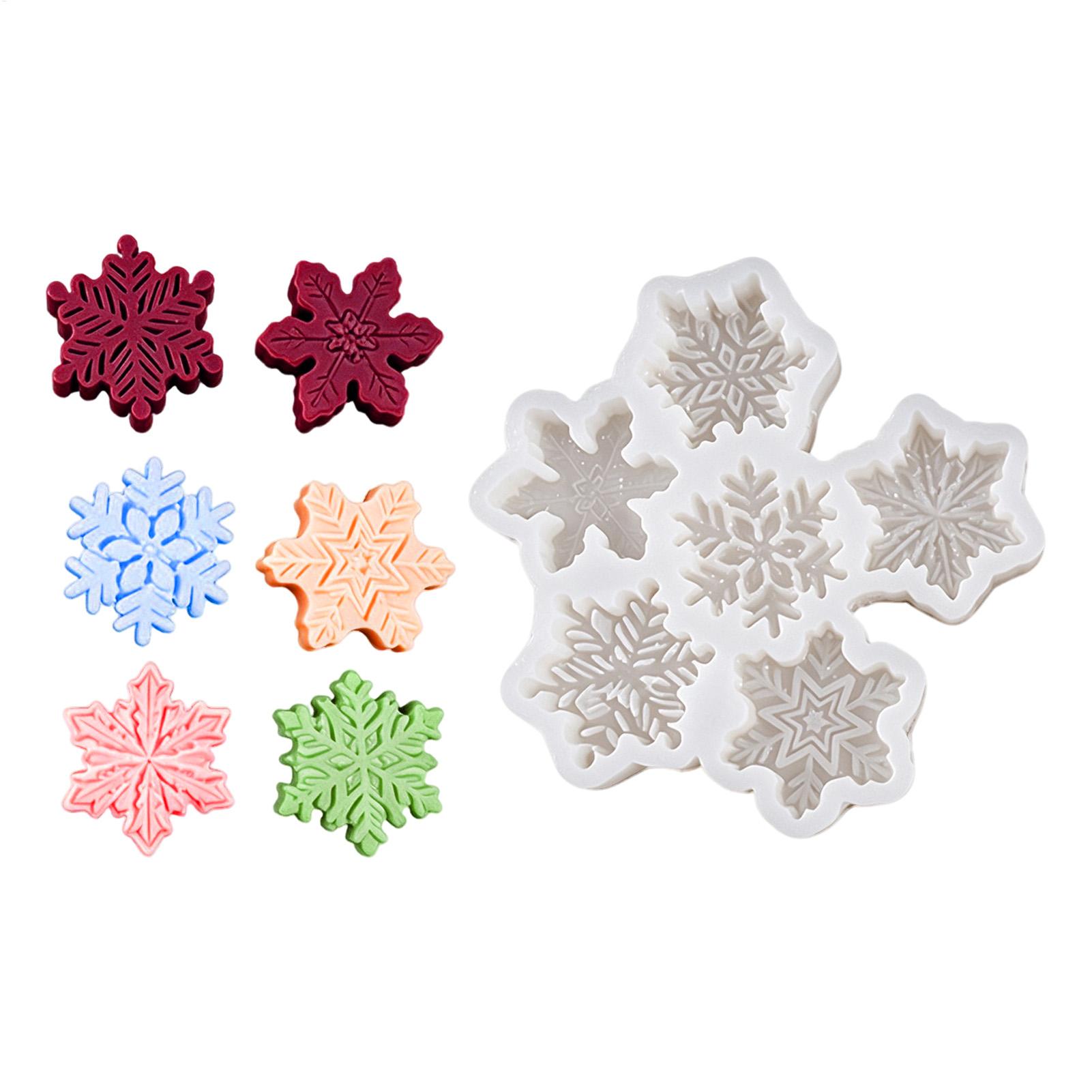 Soap Making Kit For Beginners - Christmas Snowflake Candle Silicone Mold Handmade
