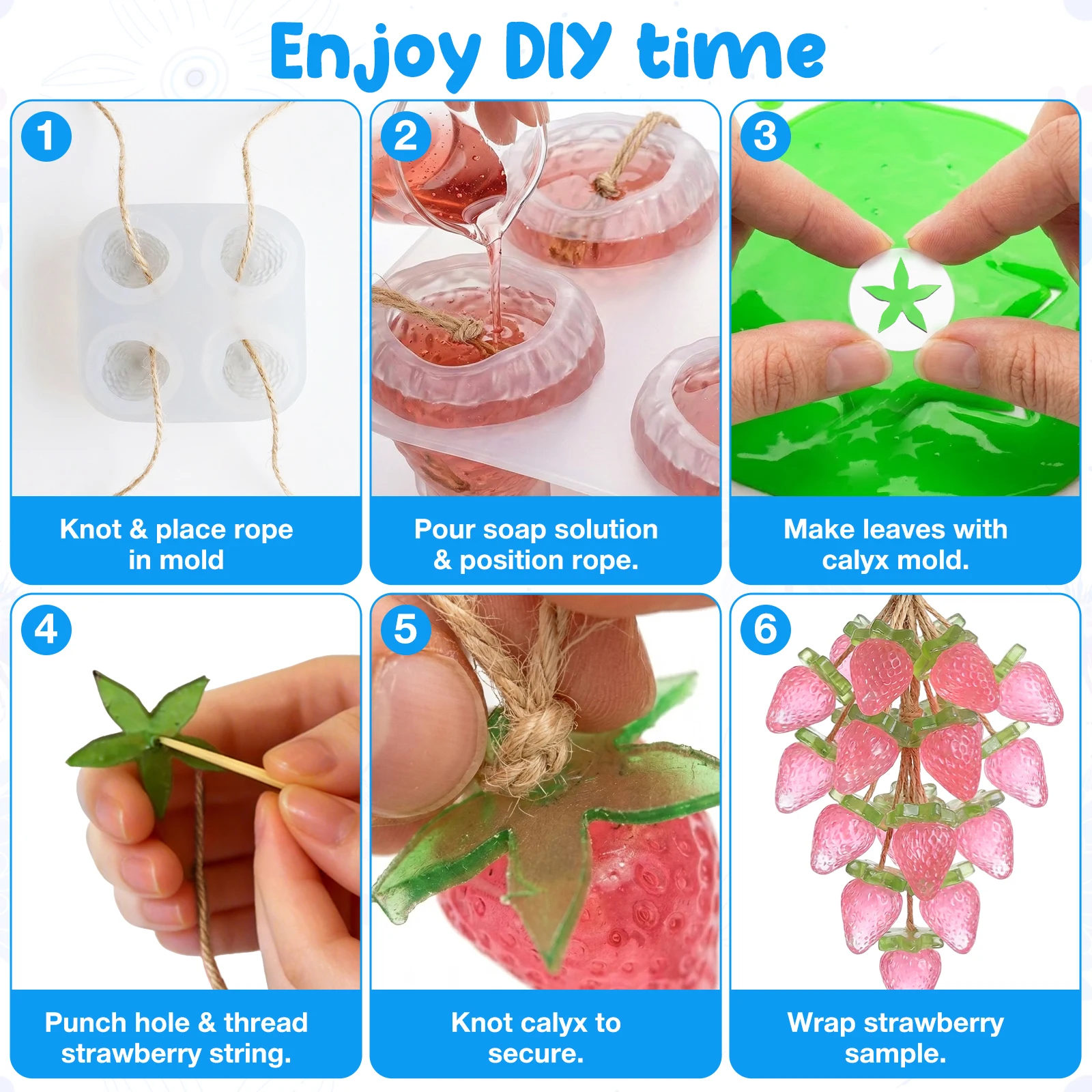 2 Pcs Strawberry Soap Mold 4 C - Soap Making Diy Kit ulasan dan harga
