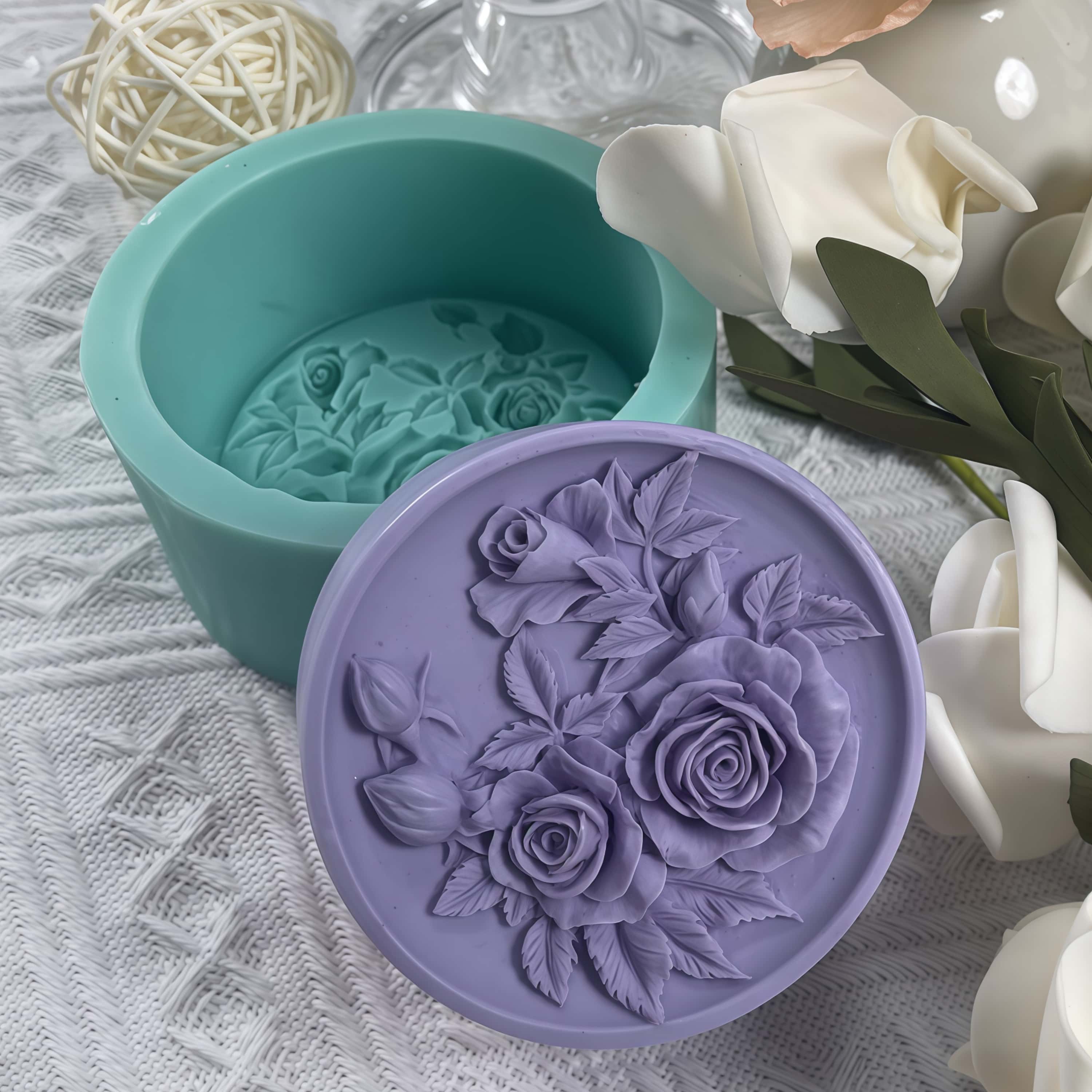 3D Rose Handmade Silicone Soap - Soap Making Instructions ulasan dan harga